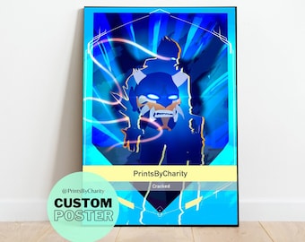 Custom Yoru Valorant Player Card Poster | 11x17” Print | Personalized Valorant Print | Personalized Gift for Her, Him, Friends, and Family.