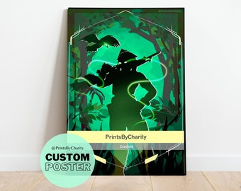 Póster personalizado de Skye Valorant / Regalo personalizado para gamers, impresión de 28 x 43 cm