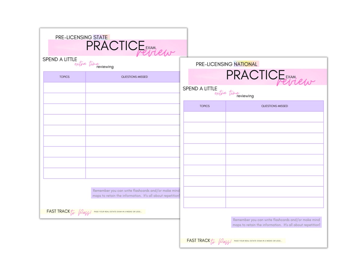 Complete Real Estate Exam Study Guide Note Taking Strategy 47 Pages