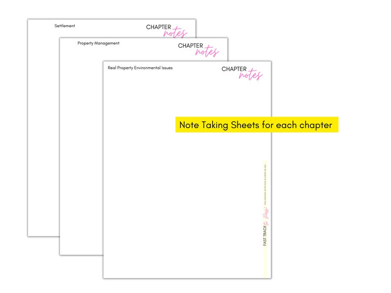 Complete Real Estate Exam Study Guide Note Taking Strategy 47 Pages