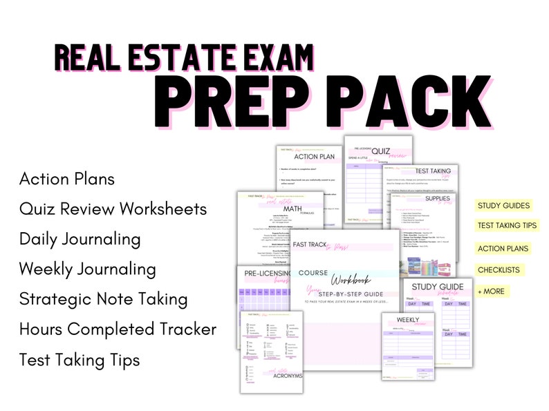 Complete Real Estate Exam Study Guide Note Taking Strategy 47 Pages