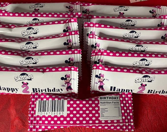 Personalized Candy Wrappers, Custom Skittles, Birthday Favors - Etsy