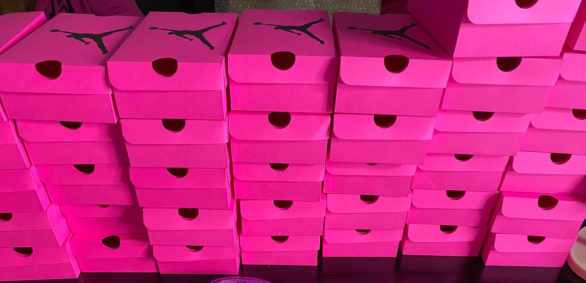 Mini Jordan Party Favor Sneaker Box Custom Shoe Box/birthday/ Etsy