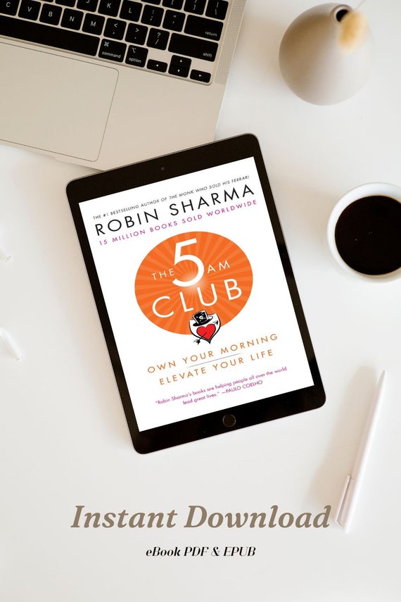The 5 Am Club Free Pdf Download The 5 AM Club by Robin Sharma With FREE Atomic Habits Ebook - Etsy