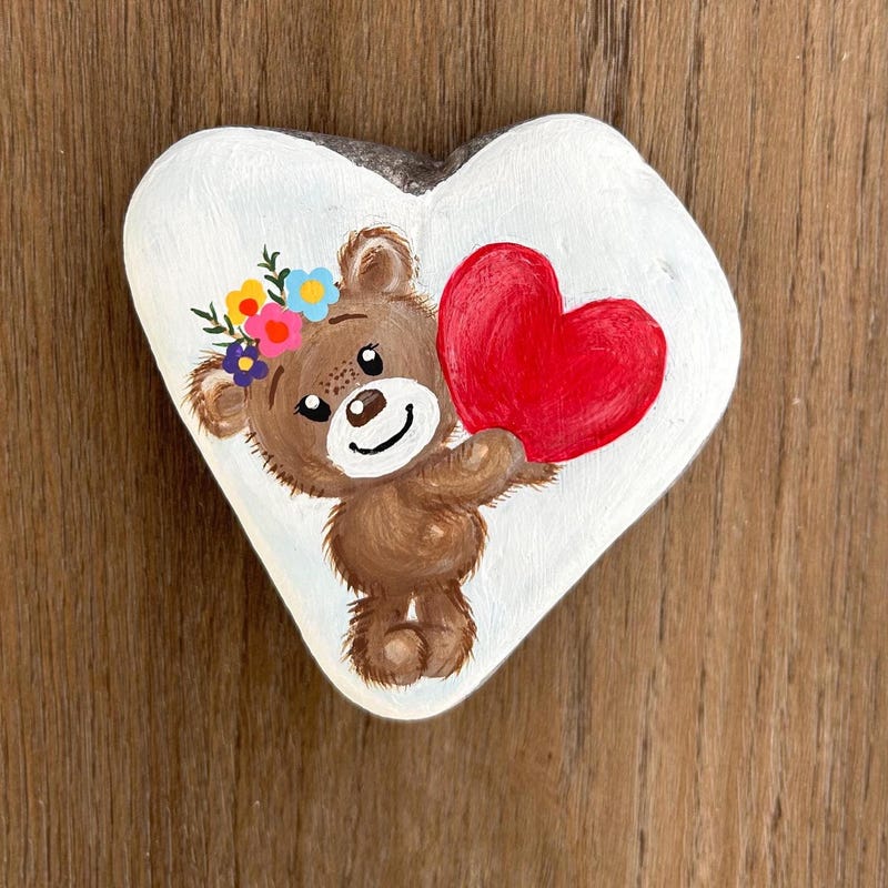 Valentine Painted Rocks - Etsy