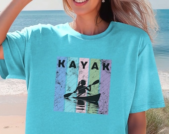 Kayaking Shirt, Nature Lover T-Shirt, Canoe Tee, Lake Shirt, Camping Shirt,  Canoeing Shirt, Gift for adventurer, Girls Trip, kayaking gift