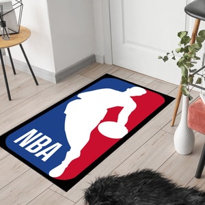 NBA Rug For Fan, Modern Rug, Basketball Rug Carpet, Kids Room Rug, Custom Rug,Floor Rug, Home Decor Rug, Area Rug, Salon Rug, Popular Rug image 1