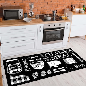Machine Washable Non Slip Kitchen Rug, Decorative Kitchen Rug, Kitchen Carpet