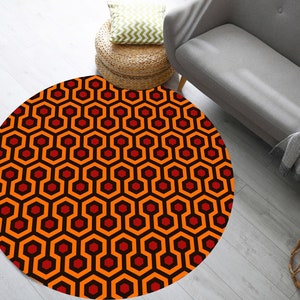 The Shining Carpet, The Shining Round Carpet, The Shining Overlook Hotel Carpet, Pattern Rug, The Shining Rug, Overlook Hotel Rug,Horror Rug