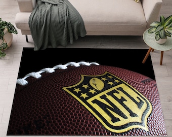 American Football Rug,NFL Rug,Gift For Her/Him, Girl/Boy Room Rug,For Living Room Rug,Non Slip Floor Carpet,Teen's Rug, Kid's Room Rug