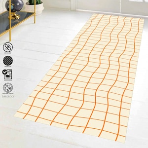Kitchen Runners, Trendy Rug, Runners for Hallway, Retro Runner Rug, Trippy Style Rug, Hippie 60s, 70s style Runner Rug, Runners for Entryway