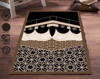 Kaaba Prayer Rug, Kaaba Prayer Mat, Ramadan Gift, Turkish Prayer Rug, Tapi De Prire, Islam Rug, Prayer Rug,Prayer Rug For Muslim,Prayer Mats