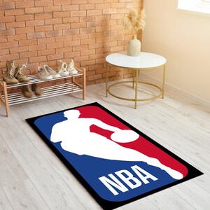 NBA Rug For Fan, Modern Rug, Basketball Rug Carpet, Kids Room Rug, Custom Rug,Floor Rug, Home Decor Rug, Area Rug, Salon Rug, Popular Rug image 3
