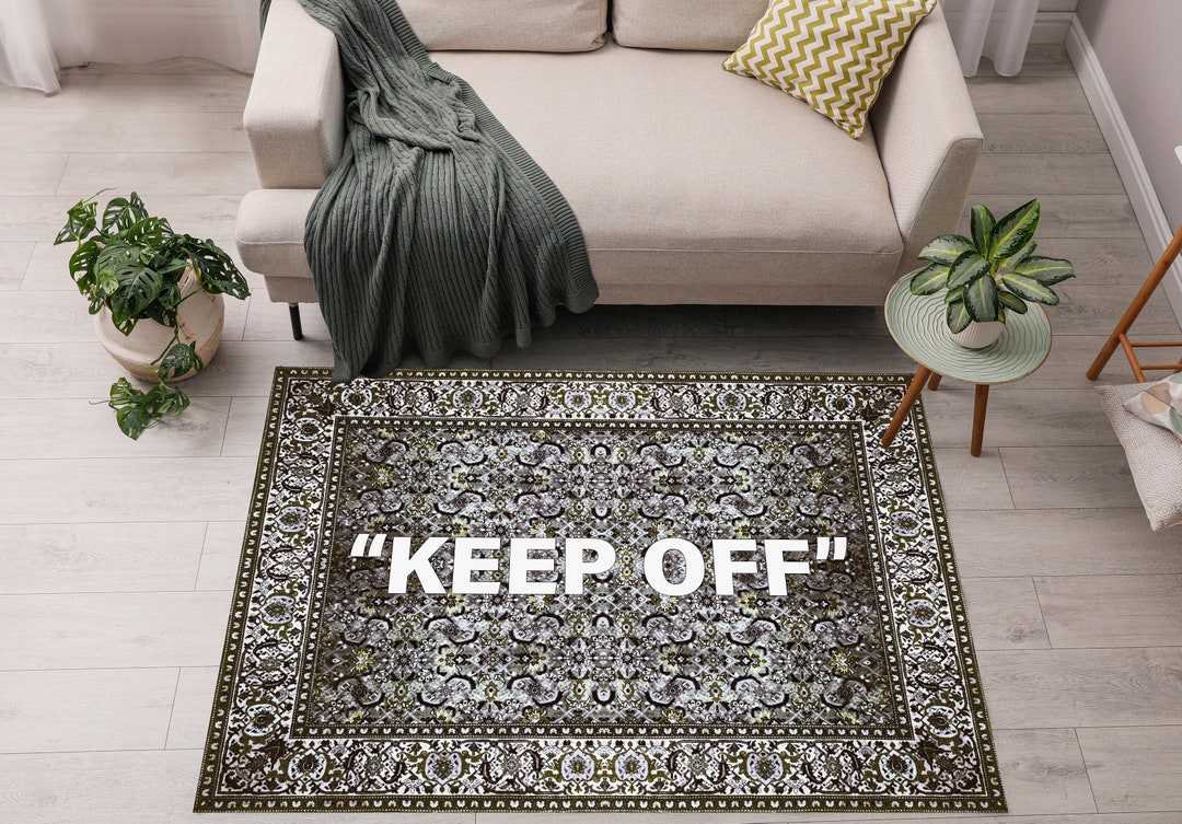 Off White, off Rug White, Keep off Rug, for Living Room, Fan Carpet
