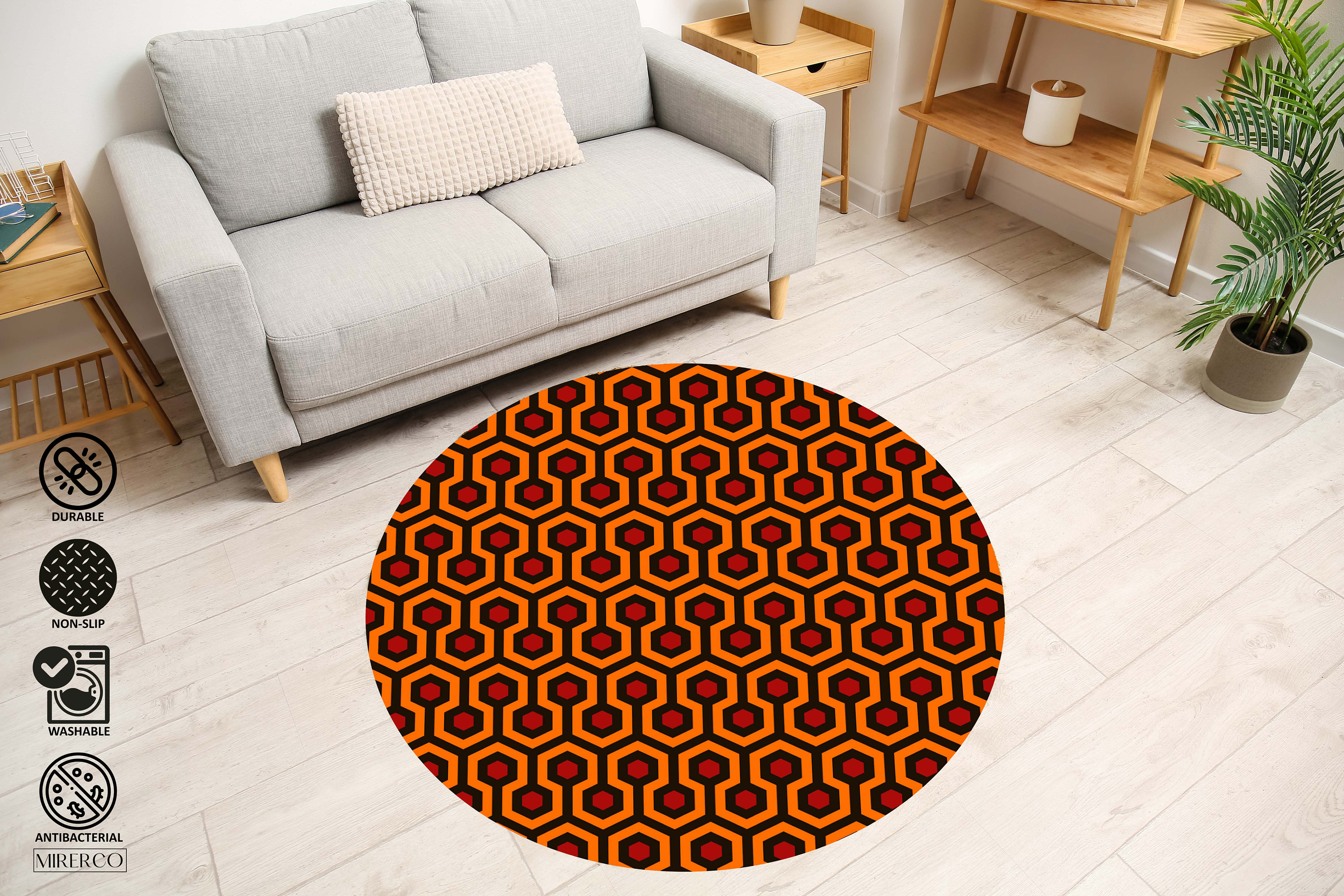 The Shining Carpet, the Shining Round Carpet, the Shining Overlook Hotel Carpet, Pattern Rug