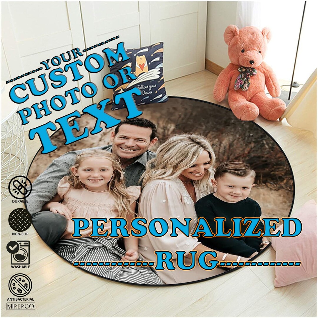 Custom Rug, Personalized Rug, Custom Carpet, Your Text, Your Photo ...