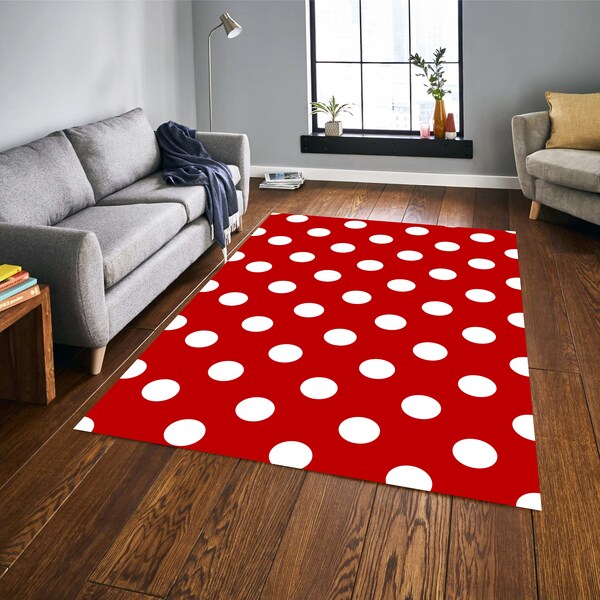 Polka Dot Rug Etsy