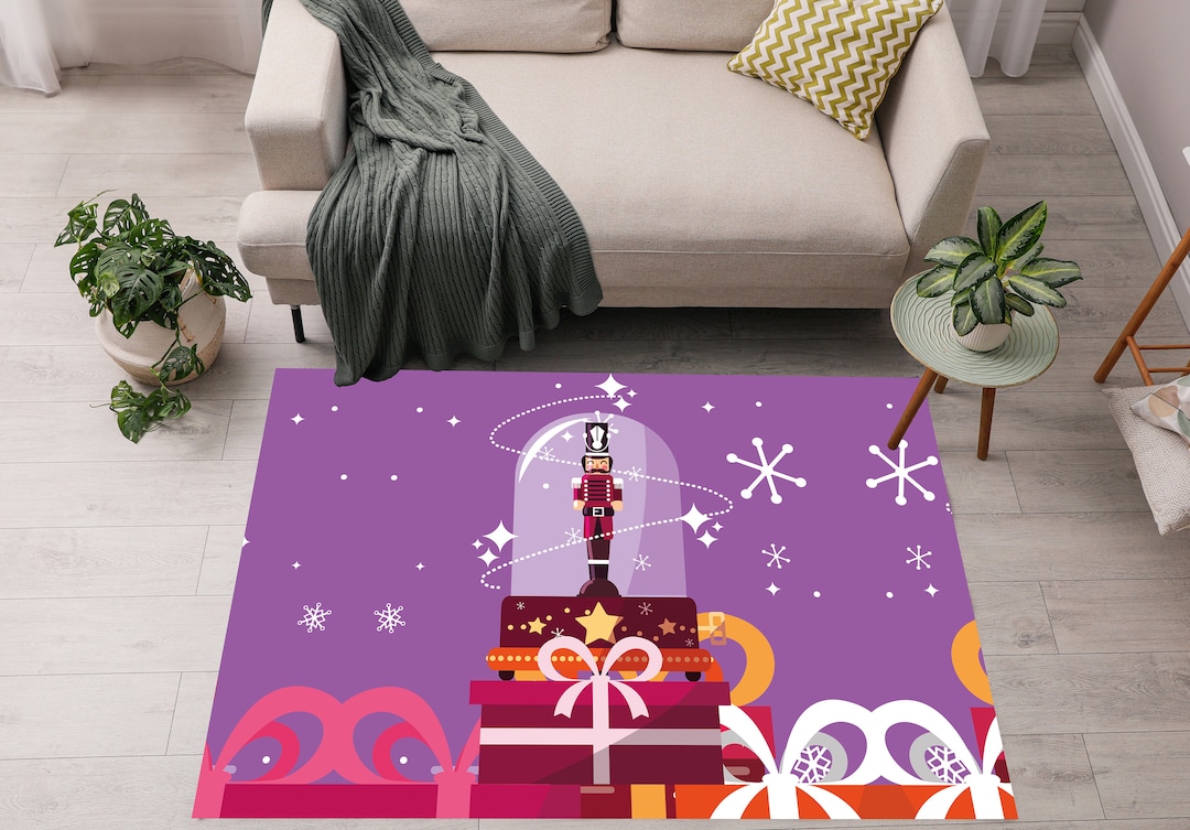 Nutcracker Rugs Gift Box Rug Christmas Rugs Nutcracker in Etsy