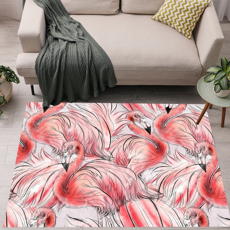 Tropical Flamingo Hawaiian Floral Pattern Print Premium Home Slippers main image 1