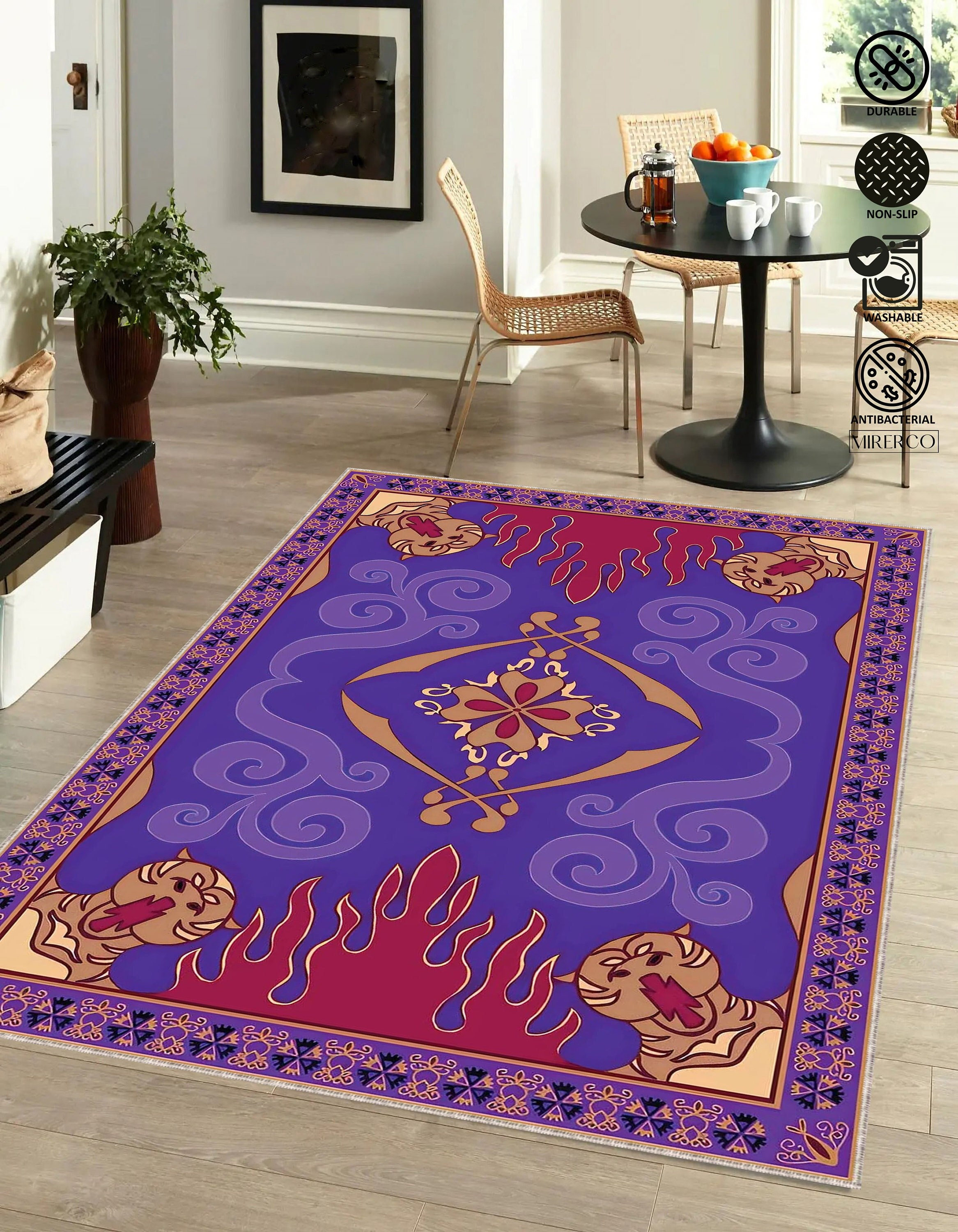 Aladdin Rug Aladdin Magic Rugtale Magic Rug for Living Etsy