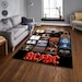 AC DC Rug, Album Cover Inspired Music Room Rug, Ac Dc Fan Rug, Rock and ...