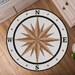 Compass Rose Rug, Compass Medallion Decor, Home Decor, 3D Compass Rug ...