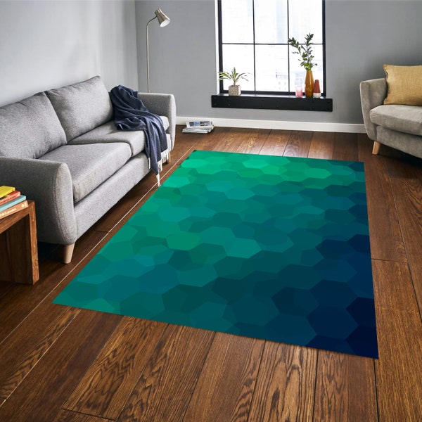 Hexagonal Rug - Etsy