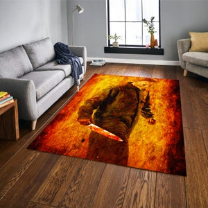 Halloween Rug, Horror Movie Rug, Michael Myers Rug, Halloween Decor Rug, Gift for Halloween, Home Decor, Halloween Gift, Horror Characters