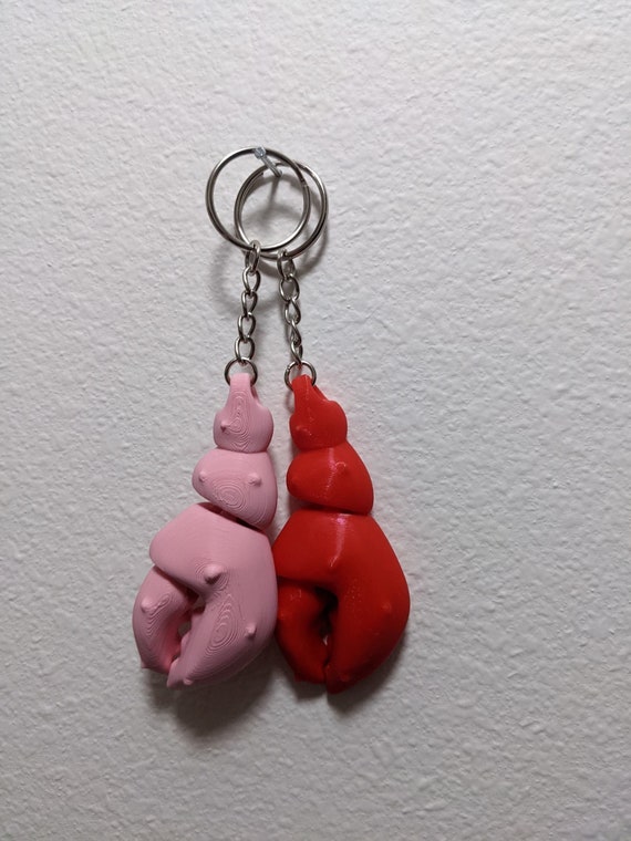 Flexi Lobster Claw Keychain Many Colors Available Etsy