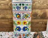Fiesta Folk Art Split Tumbler Fiesta Tumbler Mexican Flower Tumbler Folk Art Tumbler