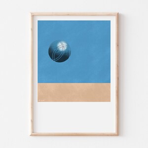 MARSEILLE POSTER, Petanque Balls Poster, Petanque game in Marseille, Marseille home decoration Marseille city poster