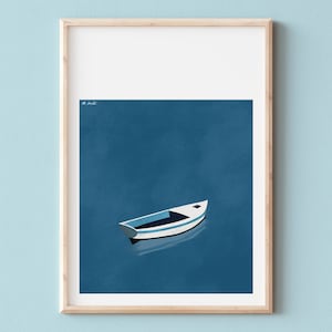 MARSEILLE POSTER, Marseille fishing boat poster, Marseille fishing poster, Mediterranean poster, Calanques National Park