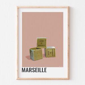 MARSEILLE POSTER, Marseille soap poster, Marseille soap, Marseille home decoration Marseille city poster,