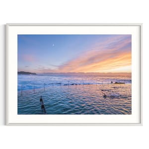 Amanecer en Bronte / Fotografía de Rockpool / Póster del océano / Impresión artística giclée / Australia