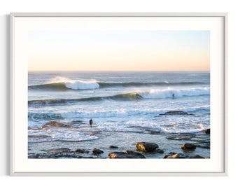 Maroubra Strand Print | Brandung Fotografie | Australische Küstenwandkunst | Sydney Seelandschaft