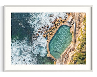 Bronte, Australia | Aerial photography | Ocean pool print