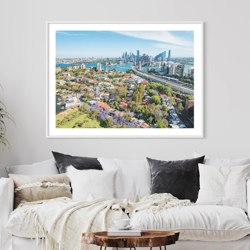 North Sydney Aerial Photography Milsons Point, Australia Jacaranda