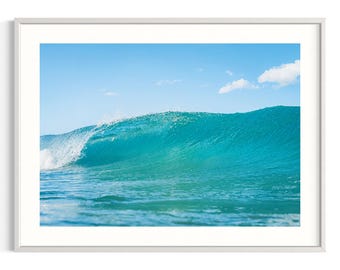 Ocean Wave Poster | Coastal Photography | Australia Wall Art