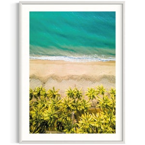 Palmenbucht Poster | Luftaufnahme | Giclée Kunstdruck | Queensland | Australien