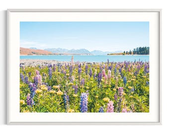 Lake Tekapo print | New Zealand landscape photography | Nature wall decor