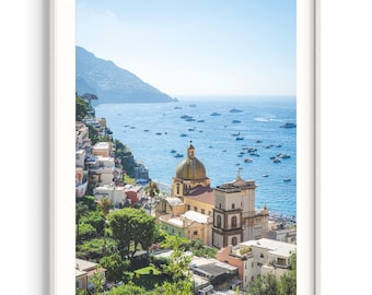 Impression Positano | Art mural Côte amalfitaine | Poster de photographie d'Italie