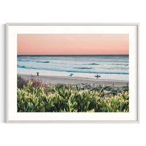 Playa Maroubra / Fotografía del amanecer / Póster de surf / Impresión artística giclée / Australia