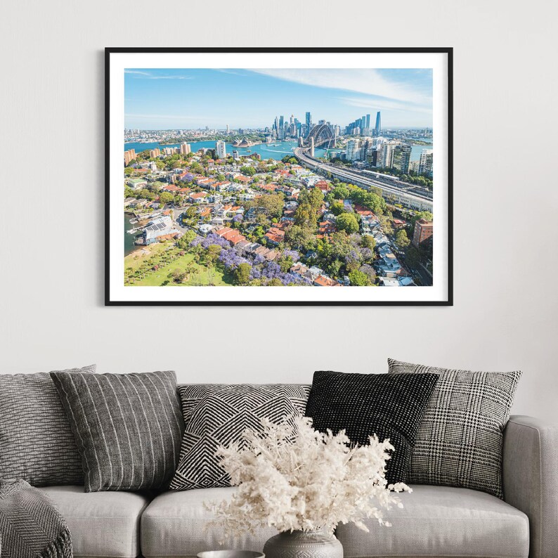 North Sydney Aerial Photography Milsons Point, Australia Jacaranda