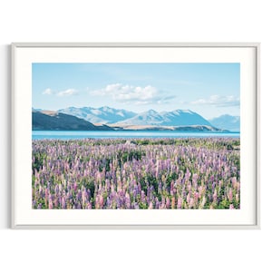 Impresión del lago Tekapo / Fotografía de Nueva Zelanda / Póster de arte mural de naturaleza