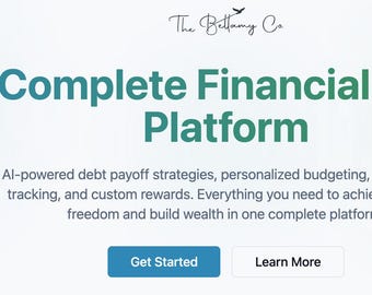 Debt Payoff Tracker App | AI-Powered Budget Planner & Savings Goal Tracker | Personal Finance Digital Download