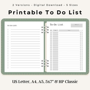 To Do List Digital, To Do List Printable, To Do List GoodNotes, Daily Schedule Checklist, Productivity Pages, Instant Digital Download PDF