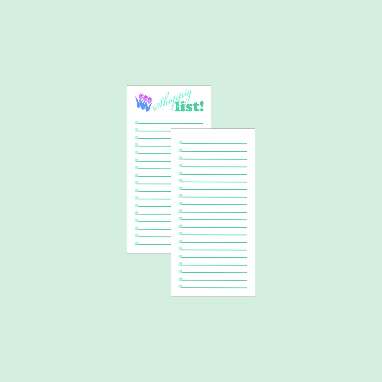 Printable Shopping List Printable Checklist to Do List - Etsy
