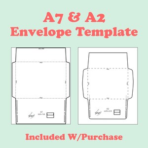 Printable Envelope Template A7 5 X 7 for Greeting Cards - Etsy