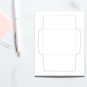 Printable Envelope Template, A7 5 X 7”, for Greeting Cards, SVG PDF Envelopes Template A7, A7 A2 ...