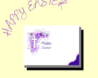 Biglietto di auguri di buona Pasqua, PDF digitale, 5x7